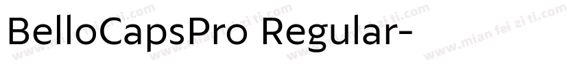 BelloCapsPro Regular字体转换